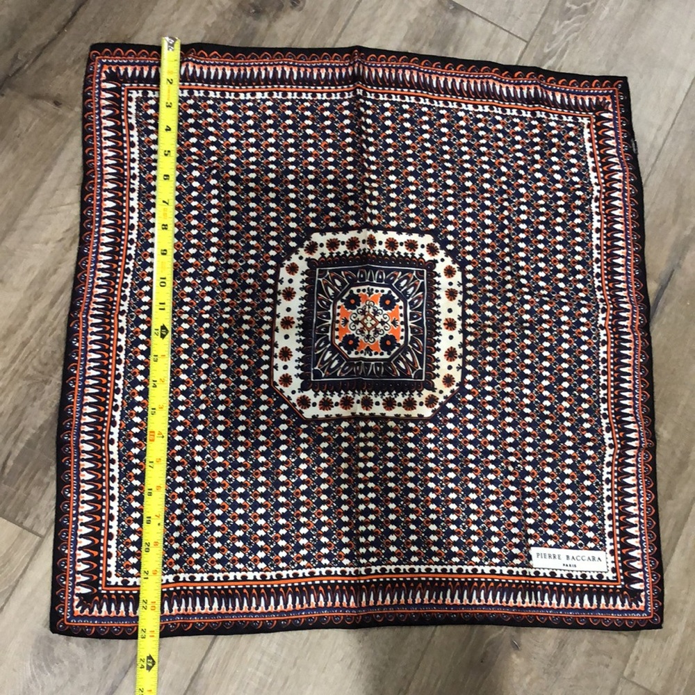 PIERRE BACCARA PARIS Vintage Silk Scarf - Picture 7 of 8